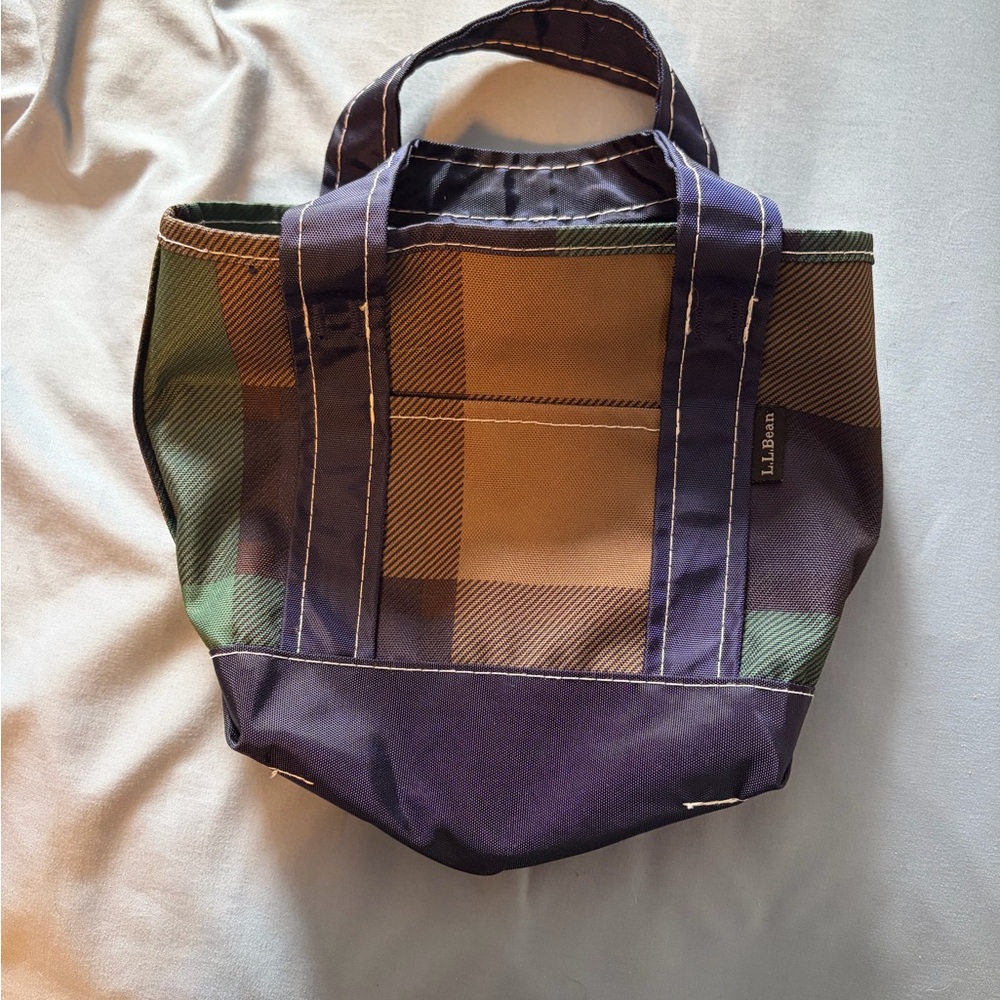 L.L. Bean Mini Plaid Tote